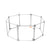 Pawz Pet Playpen Transparent Acrylic Clear Folding Dog Fence Kennel 8 Panel-1954802350375964672