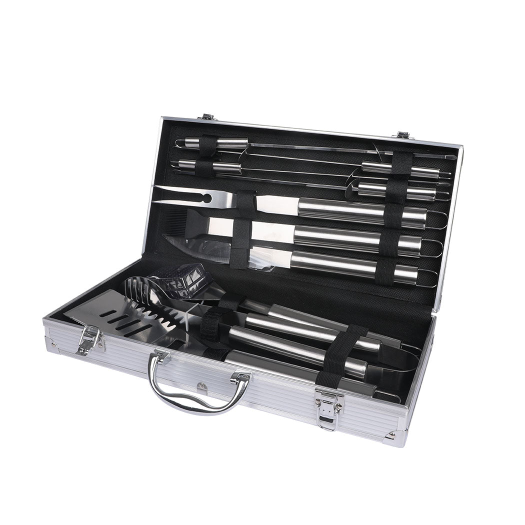 Moyasu 10Pcs BBQ Tool Set Stainless-1910113184640012288