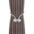 Anyhouz Curtains 400cm Brown Premium Plain Design Window Drape Curtains for Beedroom Living Room