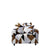 Anyhouz 1 Seater Sofa Cover Beige Geometric Style and Protection For Living Room Sofa Chair Elastic Stretchable Slipcover