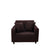 Anyhouz 1 Seater Sofa Cover Plain Coffee Style and Protection For Living Room Sofa Chair Elastic Stretchable Slipcover