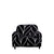 Anyhouz 1 Seater Sofa Cover Black Style and Protection For Living Room Sofa Chair Elastic Stretchable Slipcover