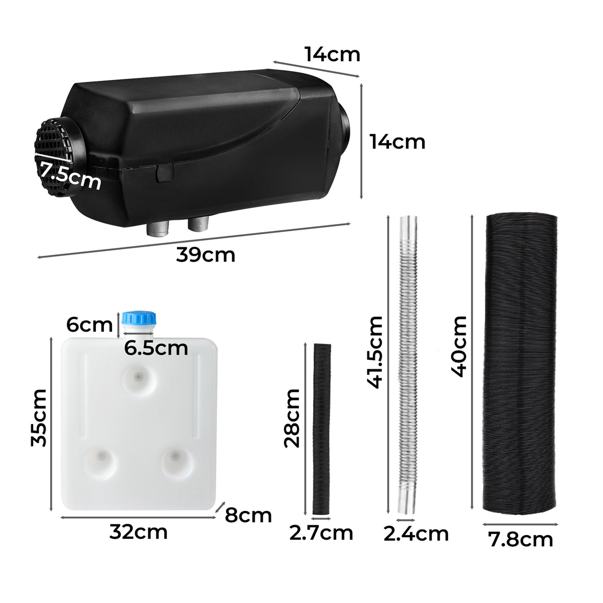 Manan Diesel Air Heater 12V 5KW Tank-1954802962949869570
