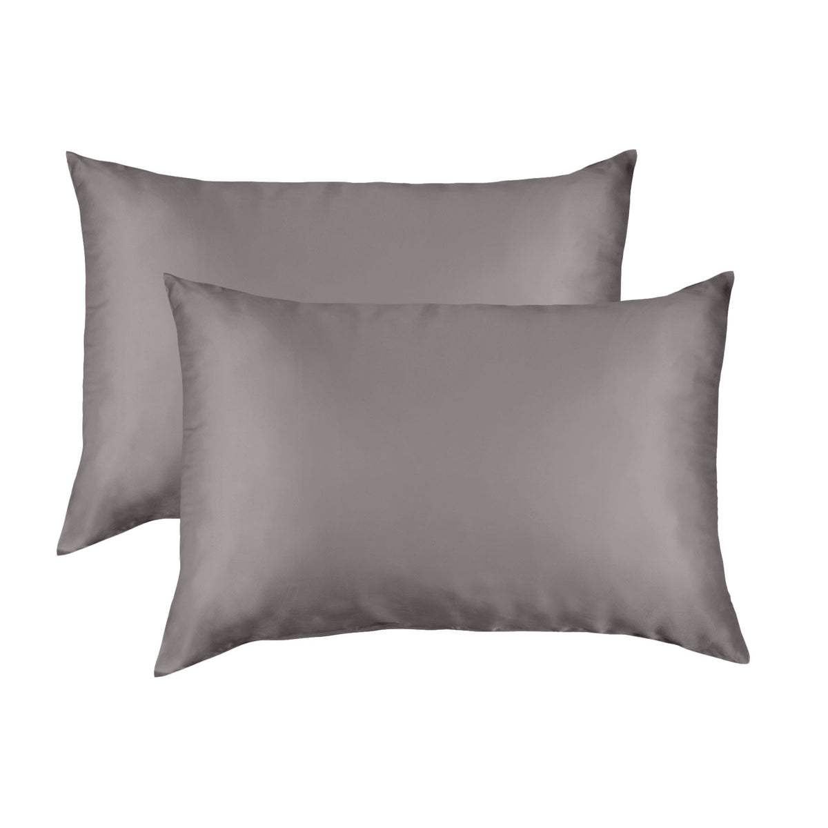 MULBERRY SILK PILLOW CASE TWIN PACK - SIZE: 51X76CM - CHARCOAL-1951134812672757760