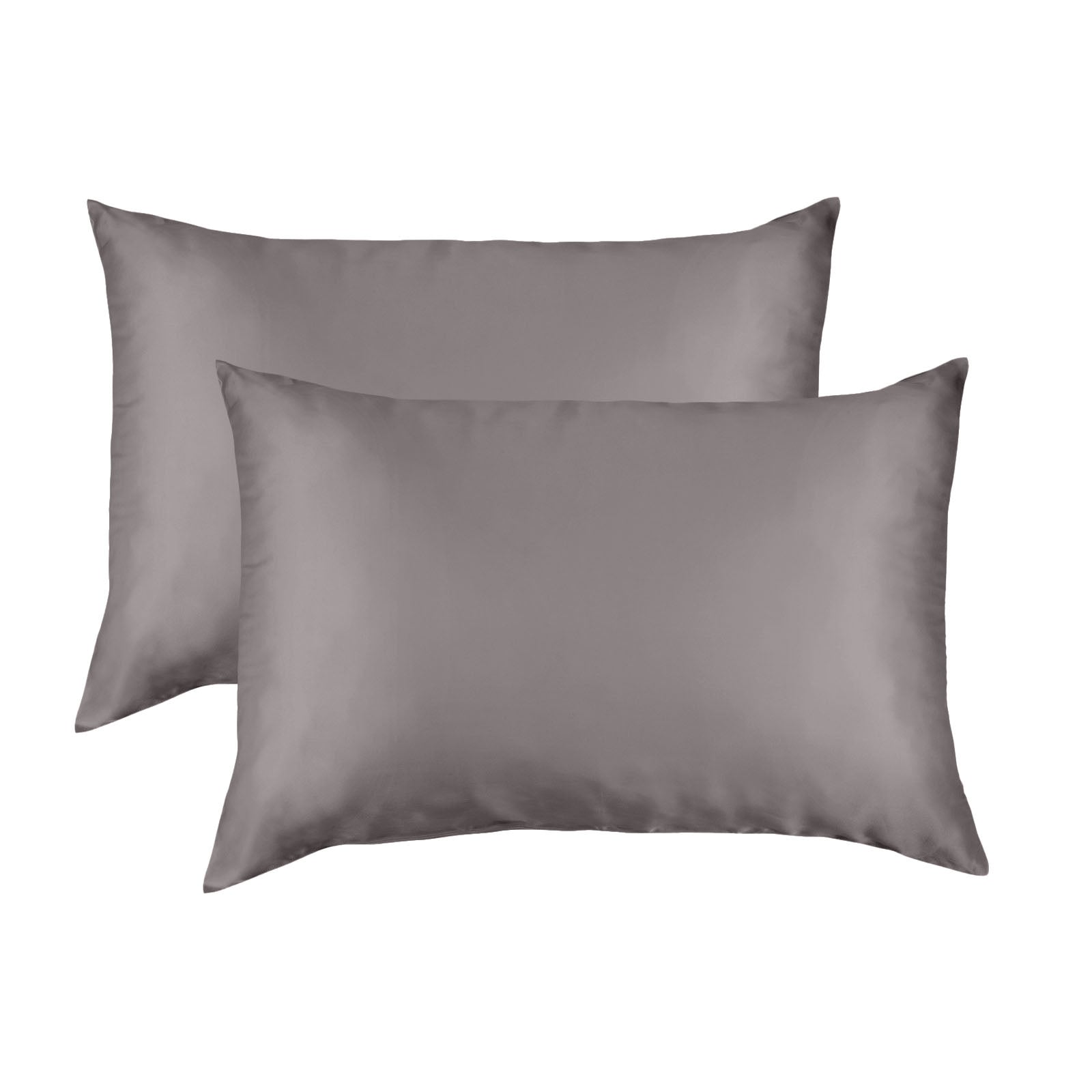 MULBERRY SILK PILLOW CASE TWIN PACK - SIZE: 51X76CM - CHARCOAL-1951134812672757760