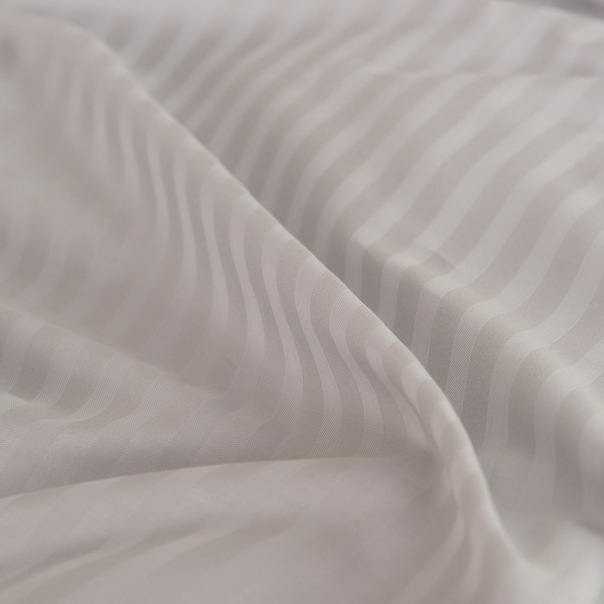 KENSINGTON 1200TC COTTON SHEET SET IN STRIPE- DOUBLE - SILVER (GREY)-1951134851369406470