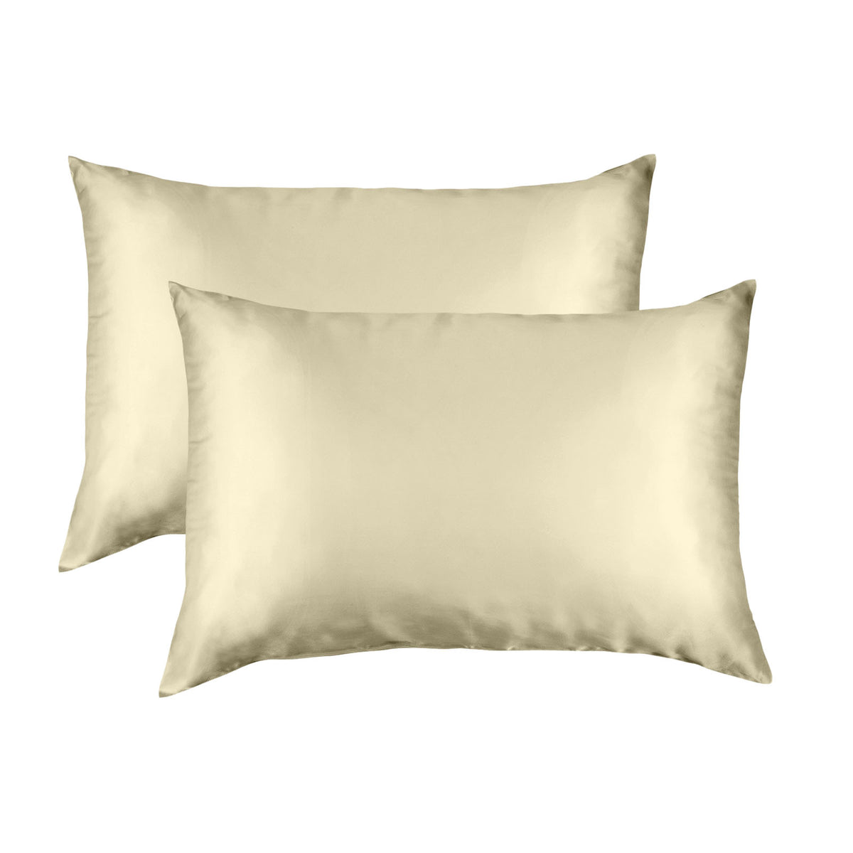 MULBERRY SILK PILLOW CASE TWIN PACK - SIZE: 51X76CM - CHAMPAGNE-1951134813415149568