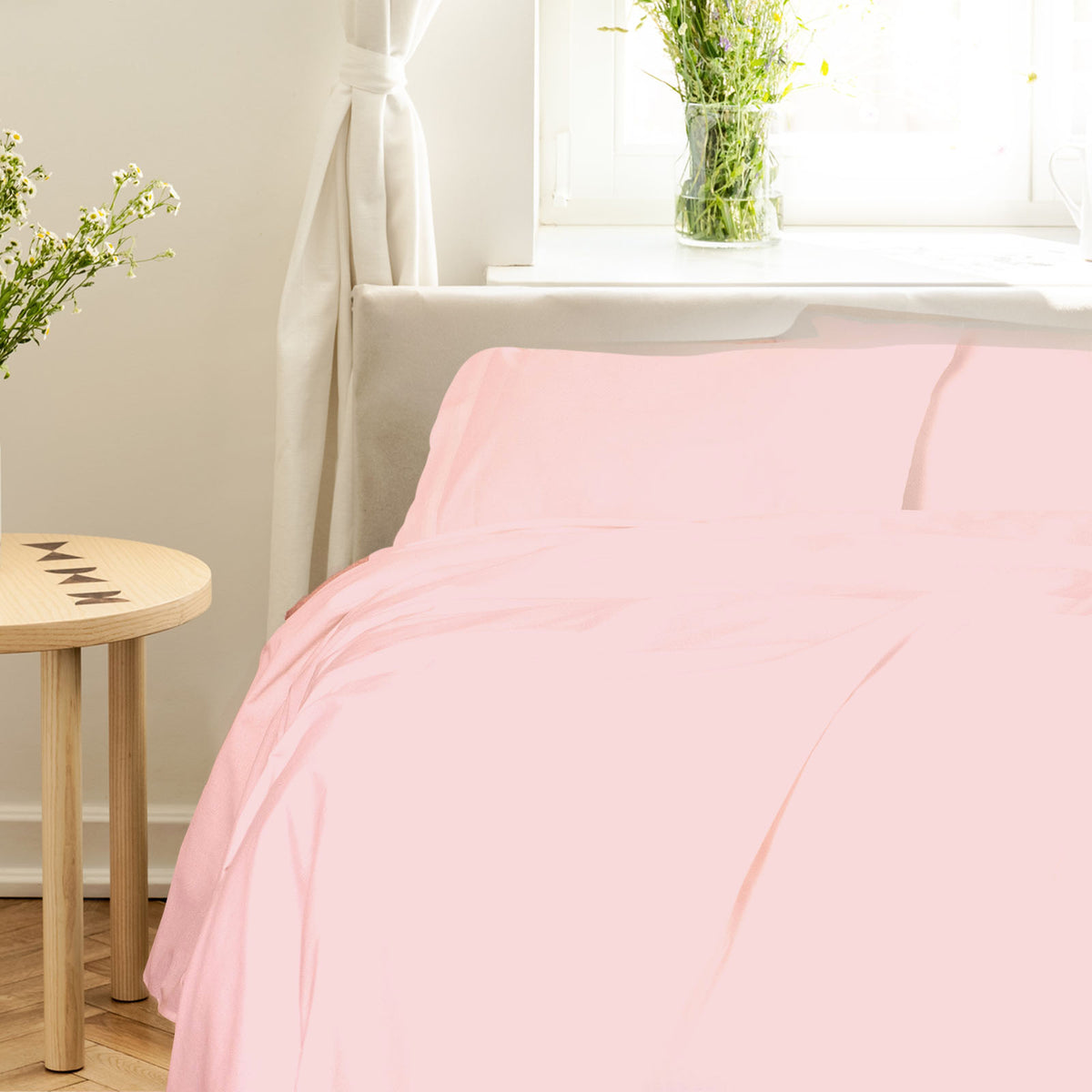 Royal Comfort - Balmain 1000TC Bamboo cotton Sheet Sets (Queen) - Blush-1951134853382672384