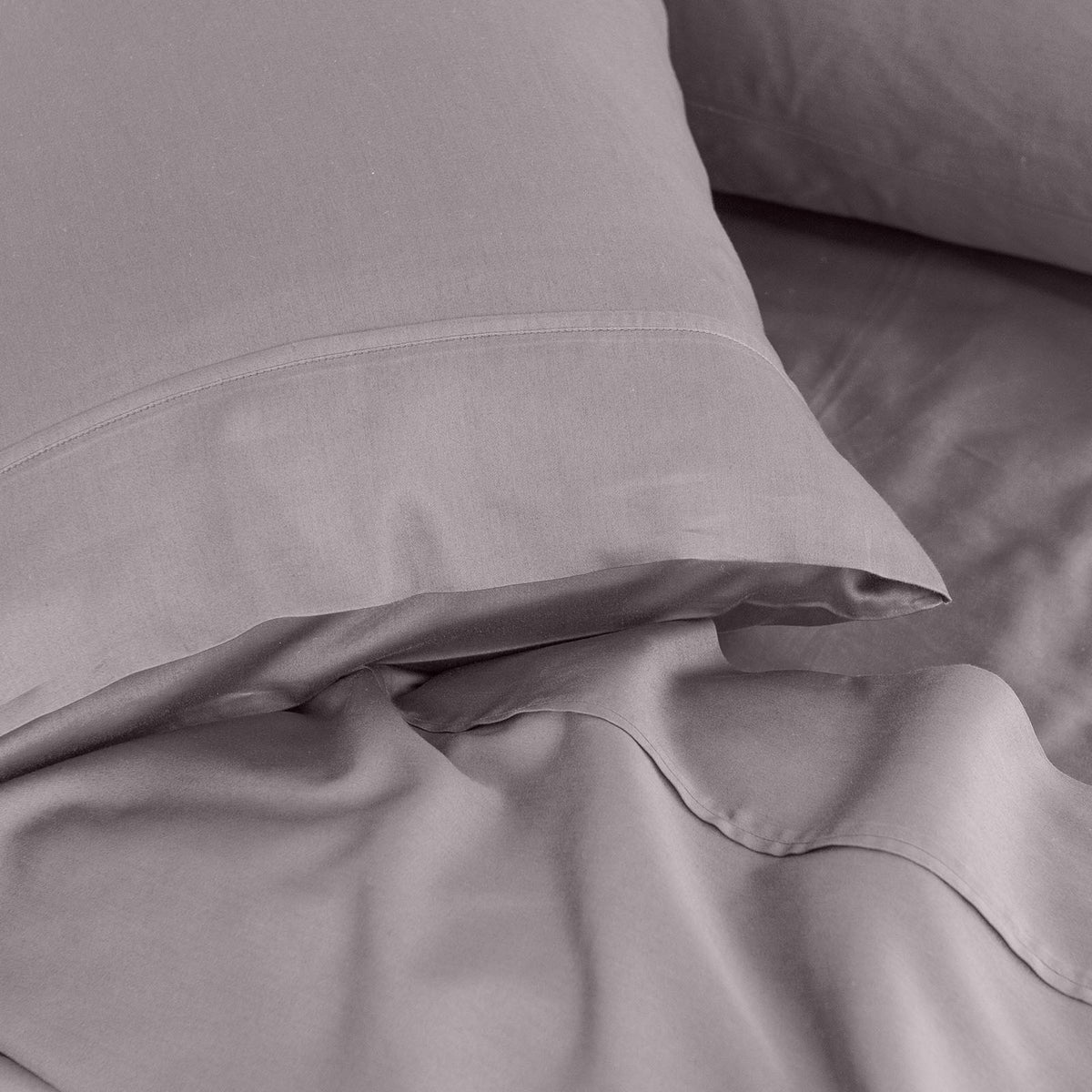 Royal Comfort - Balmain 1000TC Bamboo cotton Sheet Sets (Double) - Dove-1951134854515134468