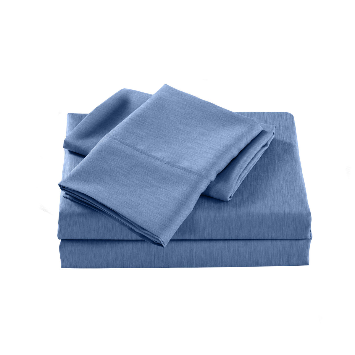 Royal Comfort Bamboo Cooling 2000TC Sheet Set - Single-Denim-1951134863620968450