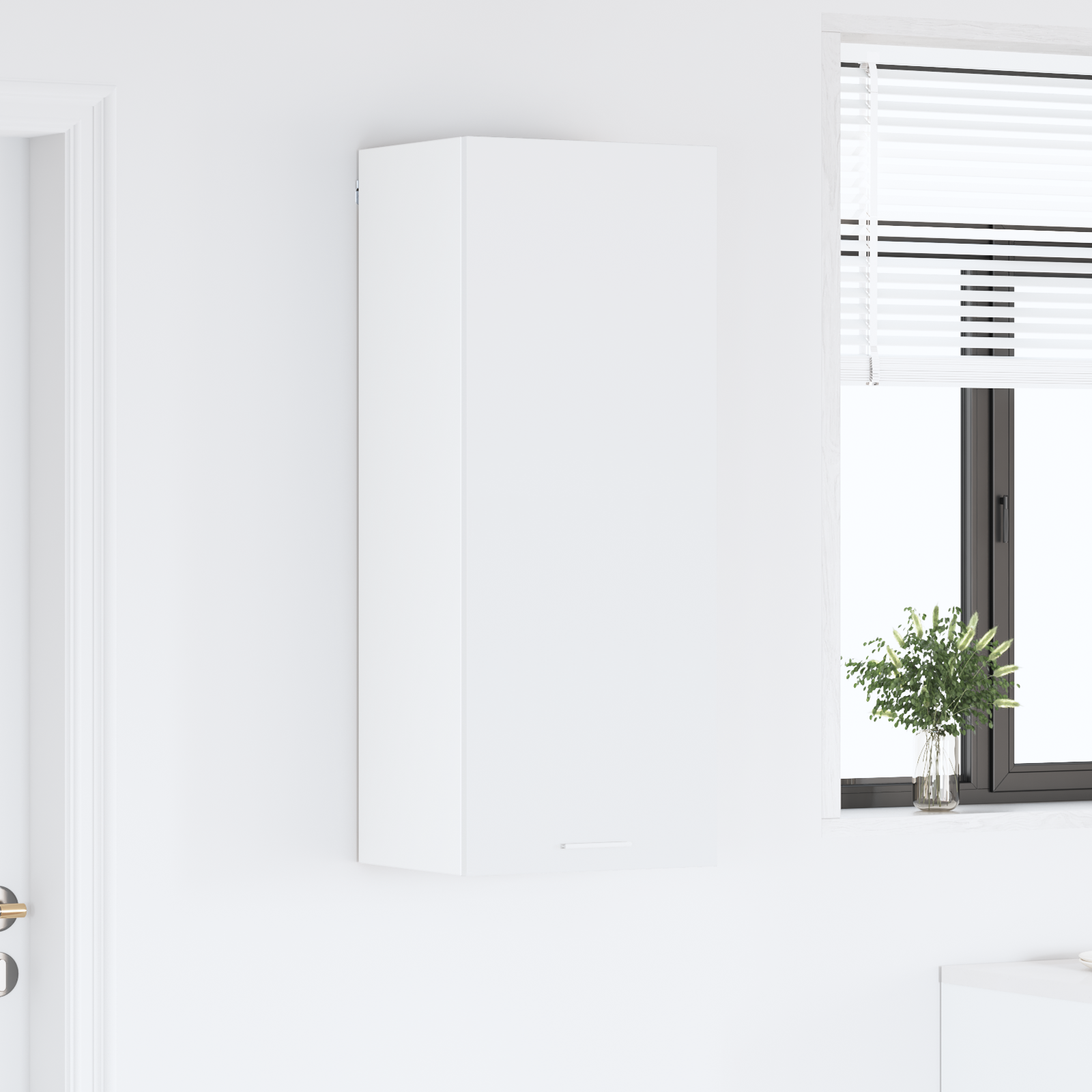 Hanging Cabinet White 40 x 31 x 100 cm Engineered Wood