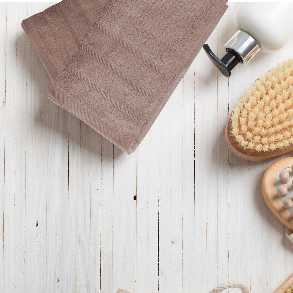 Royal Comfort Eden Egyptian Cotton 600 GSM 8 Piece Towel Pack Champagne Rose-1951134891802497027