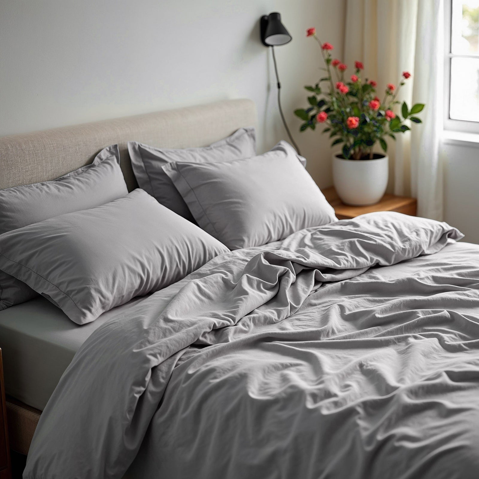 Royal Comfort 1500 TC Cotton Rich Fitted sheet 4 PC Set King-Indigo-1951134868935151618