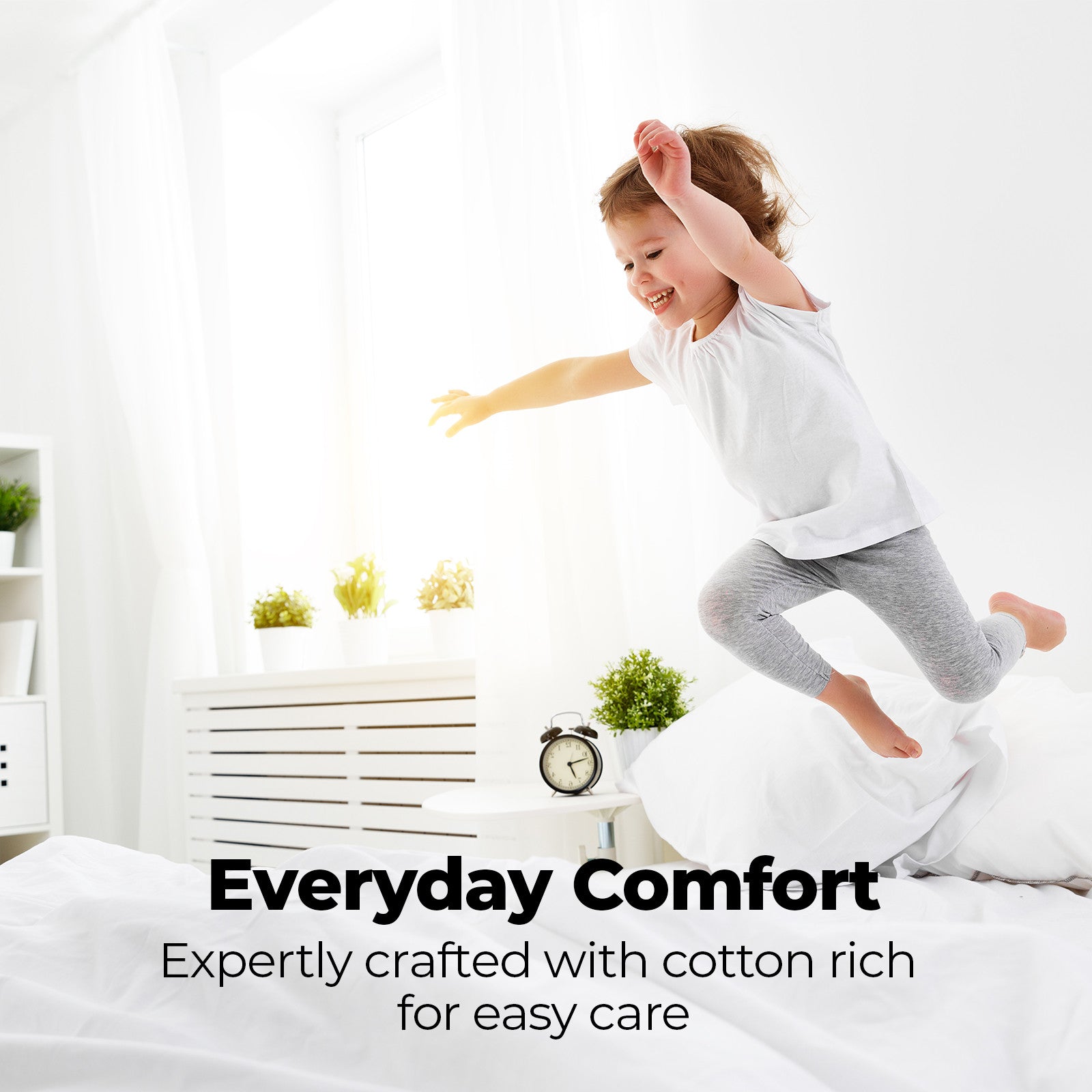 Royal Comfort 1500TC Cotton Rich Fitted sheet 3 PC Set Double-Stone-1951134869606240262