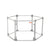 Pawz Pet Playpen Transparent Acrylic Clear Folding Dog Fence Kennel 6 Panel-1954802349851676673
