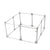Pawz Pet Playpen Transparent Acrylic Clear Folding Dog Fence Kennel 8 Panel-1954802350375964673