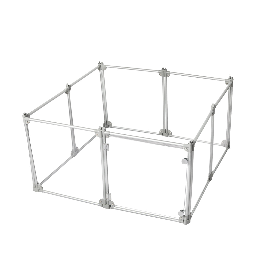 Pawz Pet Playpen Transparent Acrylic Clear Folding Dog Fence Kennel 8 Panel-1910112348748779521
