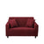 Anyhouz 2 Seater Sofa Cover Plain Wine Red Style and Protection For Living Room Sofa Chair Elastic Stretchable Slipcover