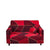 Anyhouz 2 Seater Sofa Cover Red Geometric Style and Protection For Living Room Sofa Chair Elastic Stretchable Slipcover