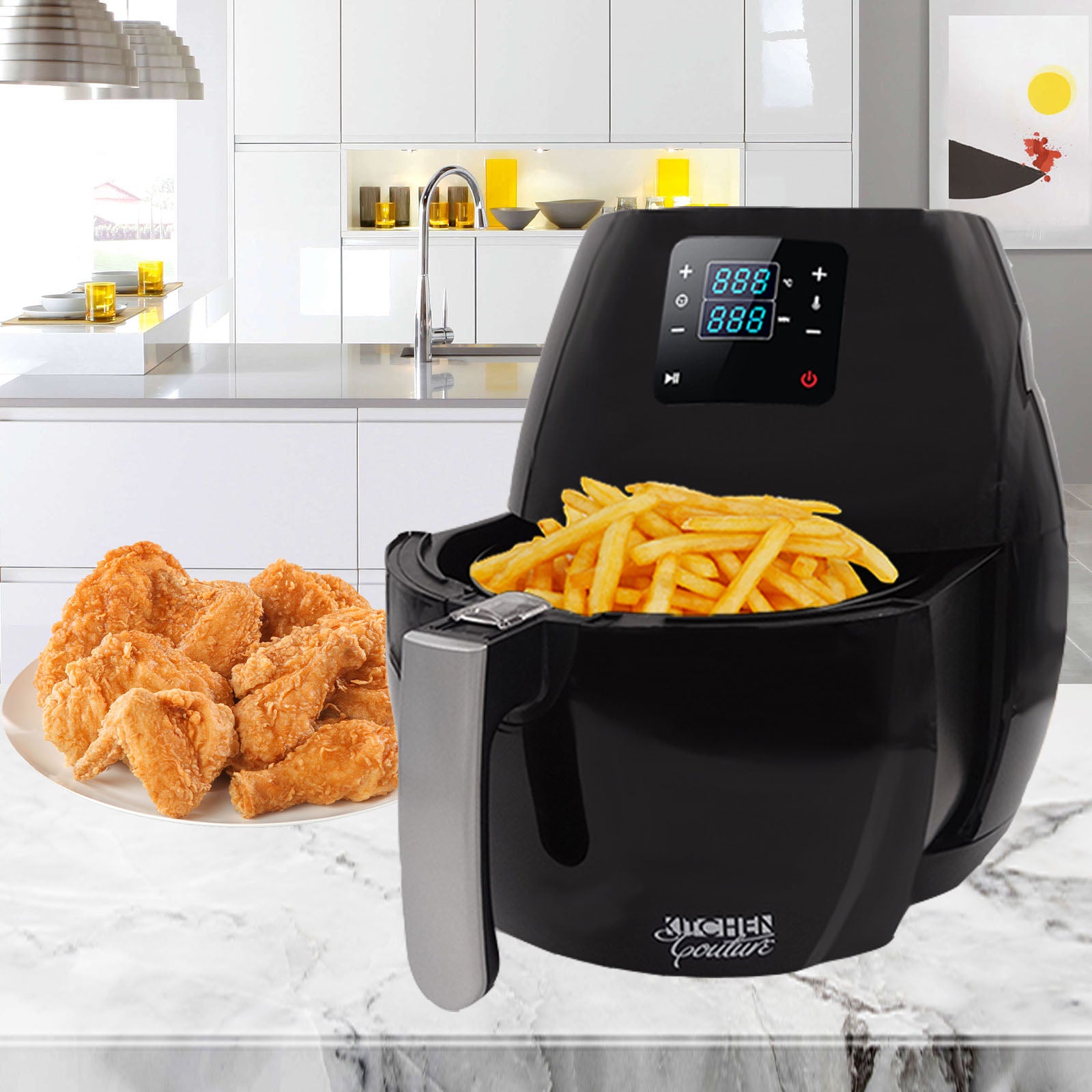 Kitchen Couture 7L Digital Air Fryer - Black-1951134803260739586