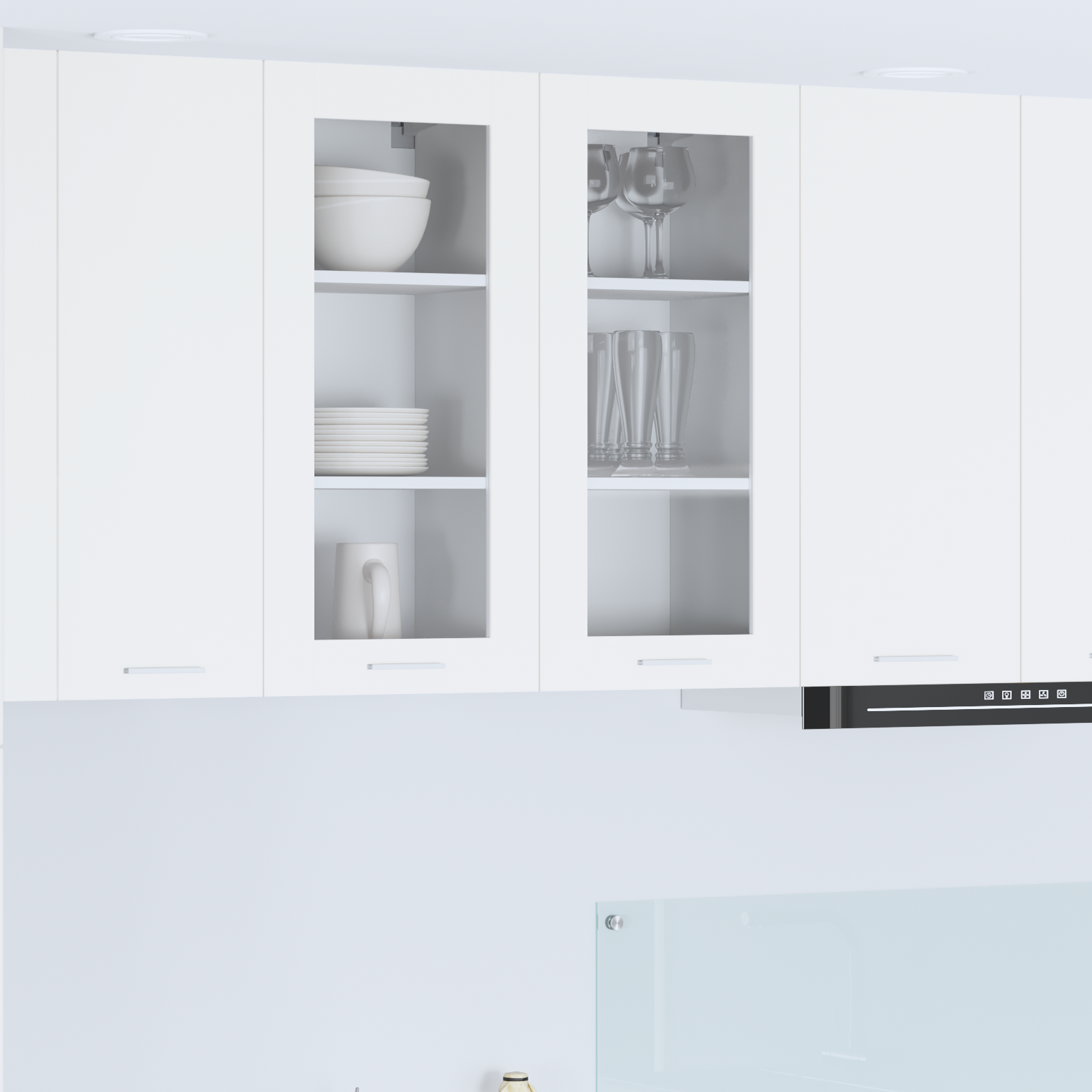 Hanging Cabinet 2 pcs White 40 x 31 x 80 cm Engineered Wood