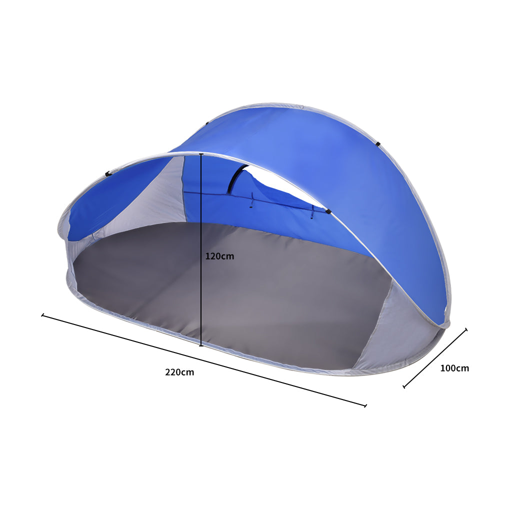 Mountview Pop Up Tent Camping Beach Blue-1910112601988272129