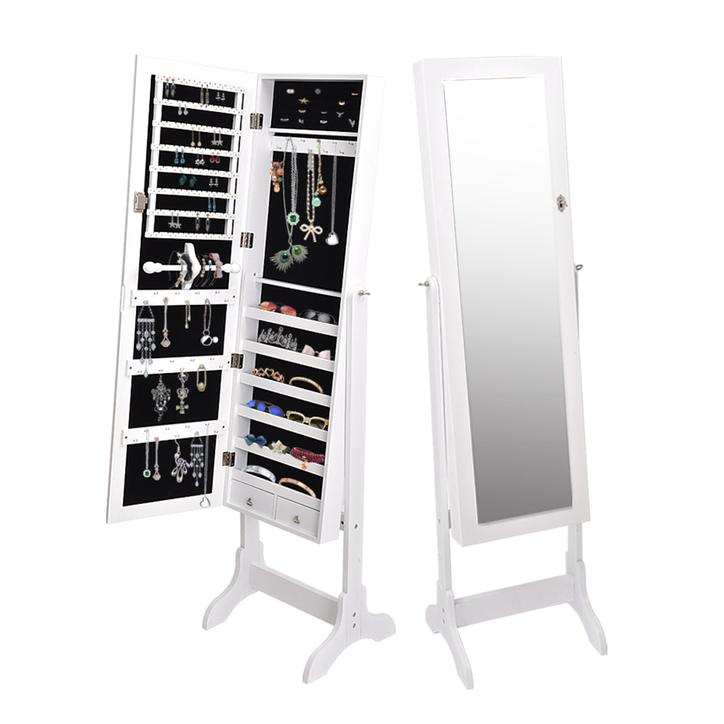 Levede Mirror Jewellery Cabinet Makeup-1954802756367814656