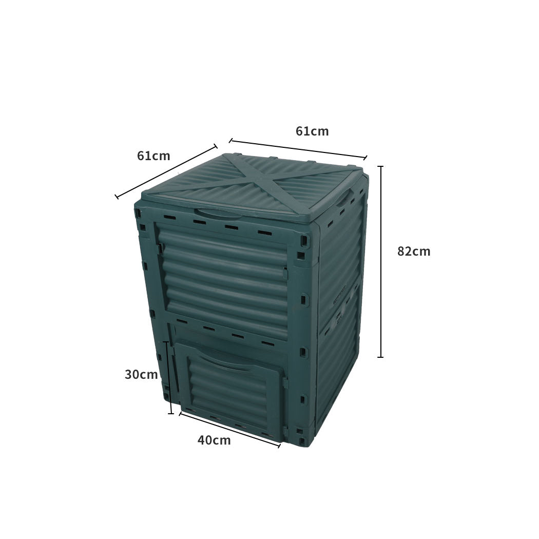 Lambu 290L Compost Bin Food Waste Recycling Green-1919892937978810370