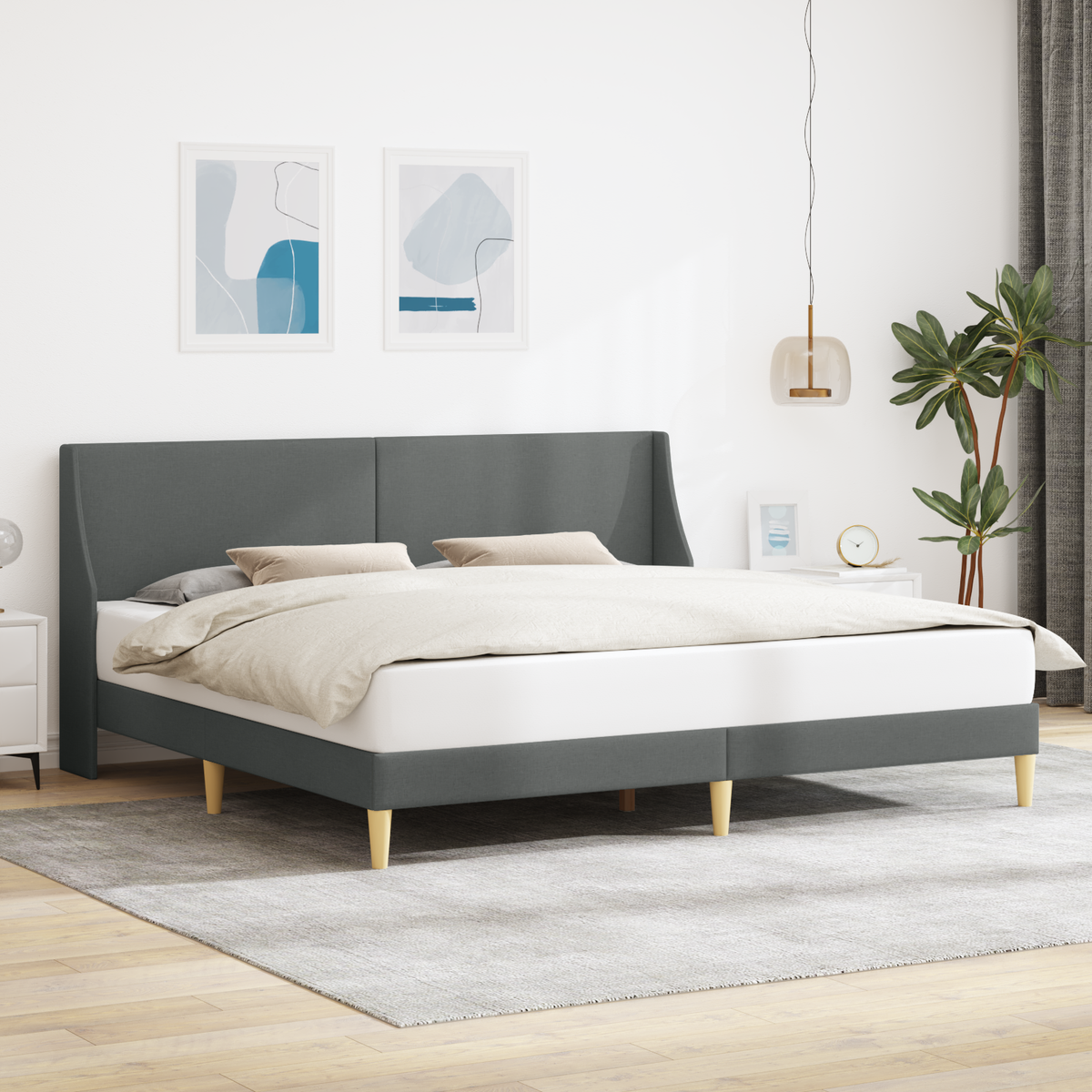 Bed Frame with Headboard connect plate