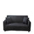 Anyhouz 3 Seater Sofa Cover Plain Black Style and Protection For Living Room Sofa Chair Elastic Stretchable Slipcover