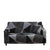 Anyhouz 3 Seater Sofa Cover Gray Triangular Geometric Style and Protection For Living Room Sofa Chair Elastic Stretchable Slipcover
