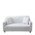 Anyhouz 3 Seater Sofa Cover Plain White Style and Protection For Living Room Sofa Chair Elastic Stretchable Slipcover