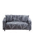 Anyhouz 3 Seater Sofa Cover Dark Gray Style and Protection For Living Room Sofa Chair Elastic Stretchable Slipcover