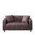 Anyhouz 3 Seater Sofa Cover Chocolate Brown Style and Protection For Living Room Sofa Chair Elastic Stretchable Slipcover