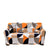Anyhouz 3 Seater Sofa Cover Orange Geometric Style and Protection For Living Room Sofa Chair Elastic Stretchable Slipcover