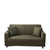 Anyhouz 3 Seater Sofa Cover Plain Army Green Style and Protection For Living Room Sofa Chair Elastic Stretchable Slipcover