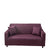 Anyhouz 4 Seater Sofa Cover Plain Bean Paste Red Style and Protection For Living Room Sofa Chair Elastic Stretchable Slipcover