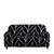 Anyhouz 3 Seater Sofa Cover Black Style and Protection For Living Room Sofa Chair Elastic Stretchable Slipcover