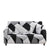 Anyhouz 3 Seater Sofa Cover Black White Geometric Style and Protection For Living Room Sofa Chair Elastic Stretchable Slipcover