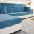 Anyhouz Sofa Cover Dark Blue L-Shape Polyester Chenille Thick Stretchable Cushion For Living Room Enlarge Size Extra Large