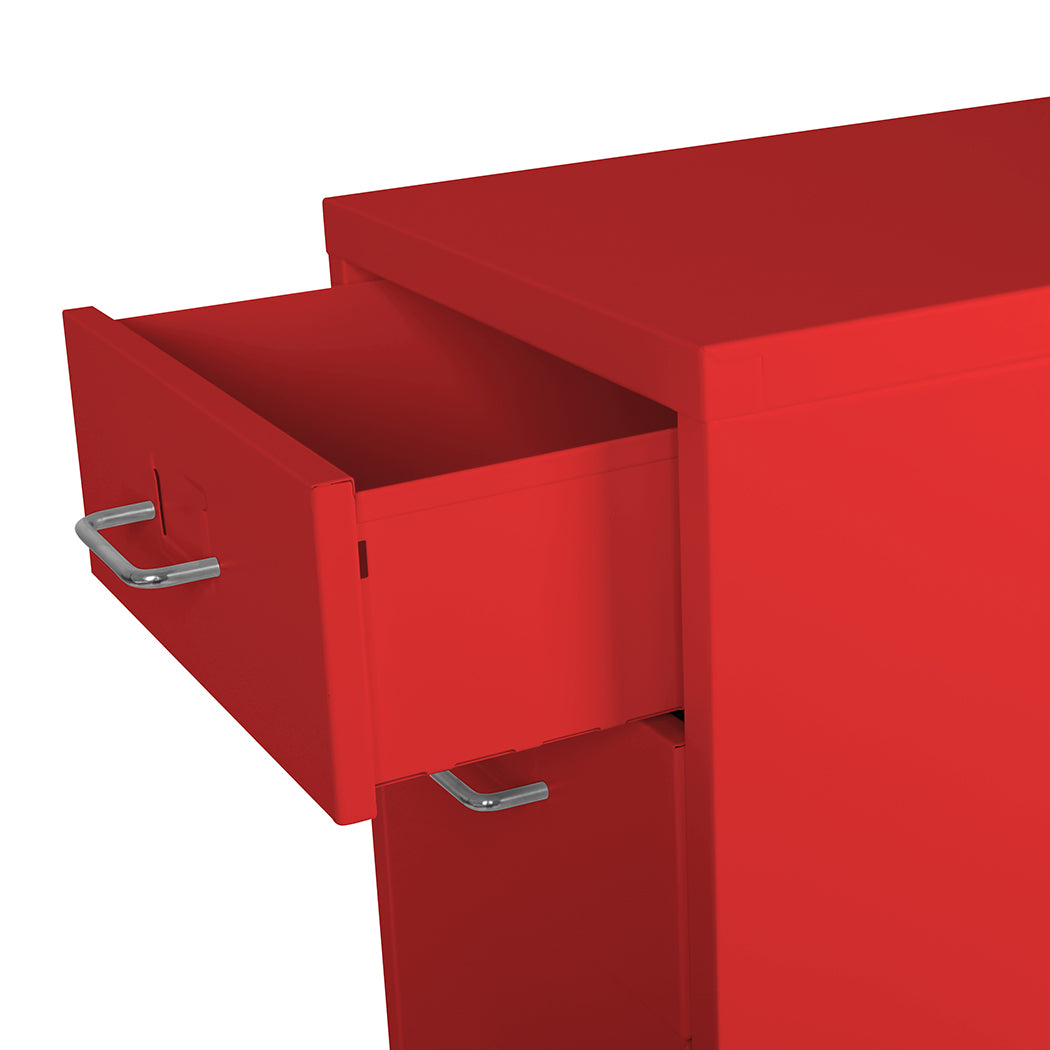 Levede 6 Drawer Office Cabinet Drawers Red-1922897593533337603