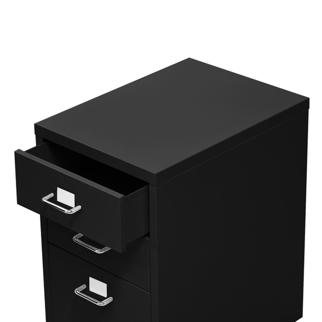 Levede 6 Drawer Office Cabinet Drawers Black-1954802725430628356