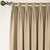 Anyhouz 500cm Beige High Quality Modern Wool Velvet Blackout Curtains for Living Room Bedroom Dining Luxury Window Drape