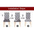 Anyhouz Chair Cover Coffee with Anti-Dirt and Waterproof Elastic Material for Dining Room Kitchen Wedding Hotel Banquet Restaurant