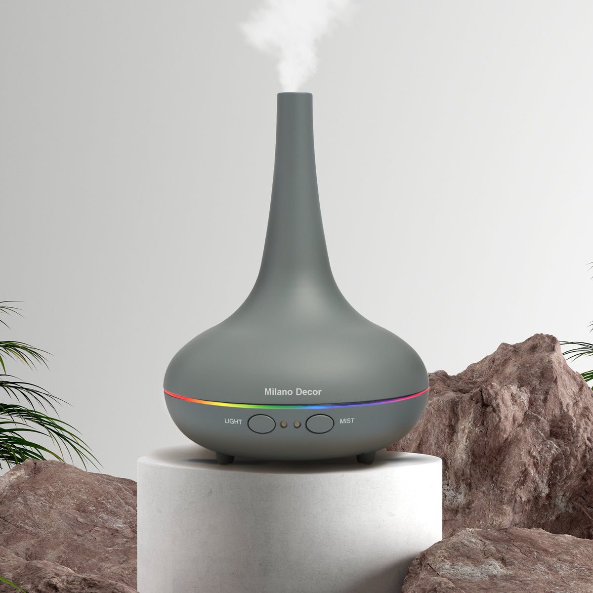 Milano Decor Ultrasonic Aroma Diffuser - Matt Grey colour:-1951134805634715648