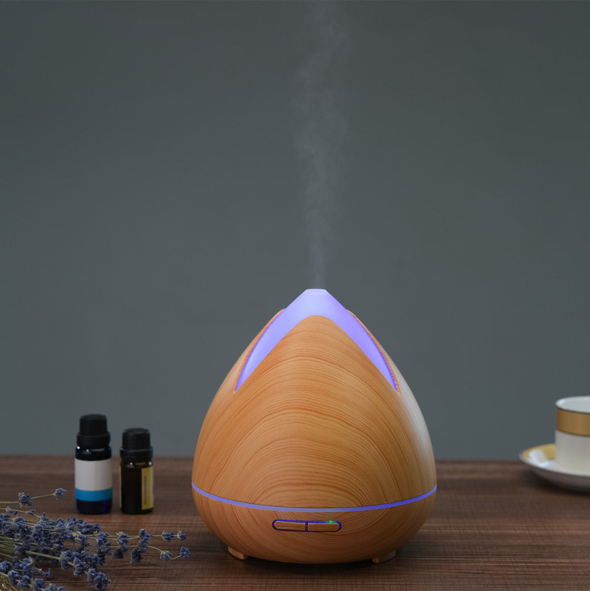 PureSpa Ultrasonic Diffuser  - Light Wood-1951134805810876422