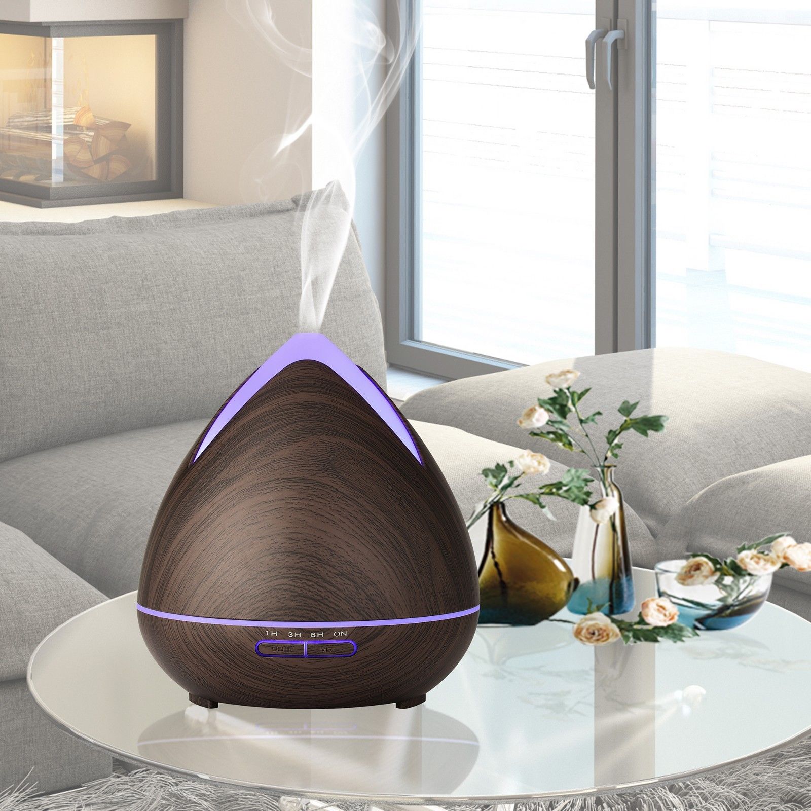 PureSpa Ultrasonic Diffuser  - Dark Wood-1951134805995425798