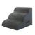 Pawz 3 Steps Pet Stairs Dog Ramp High Density Foam Grey-1954802479787020290