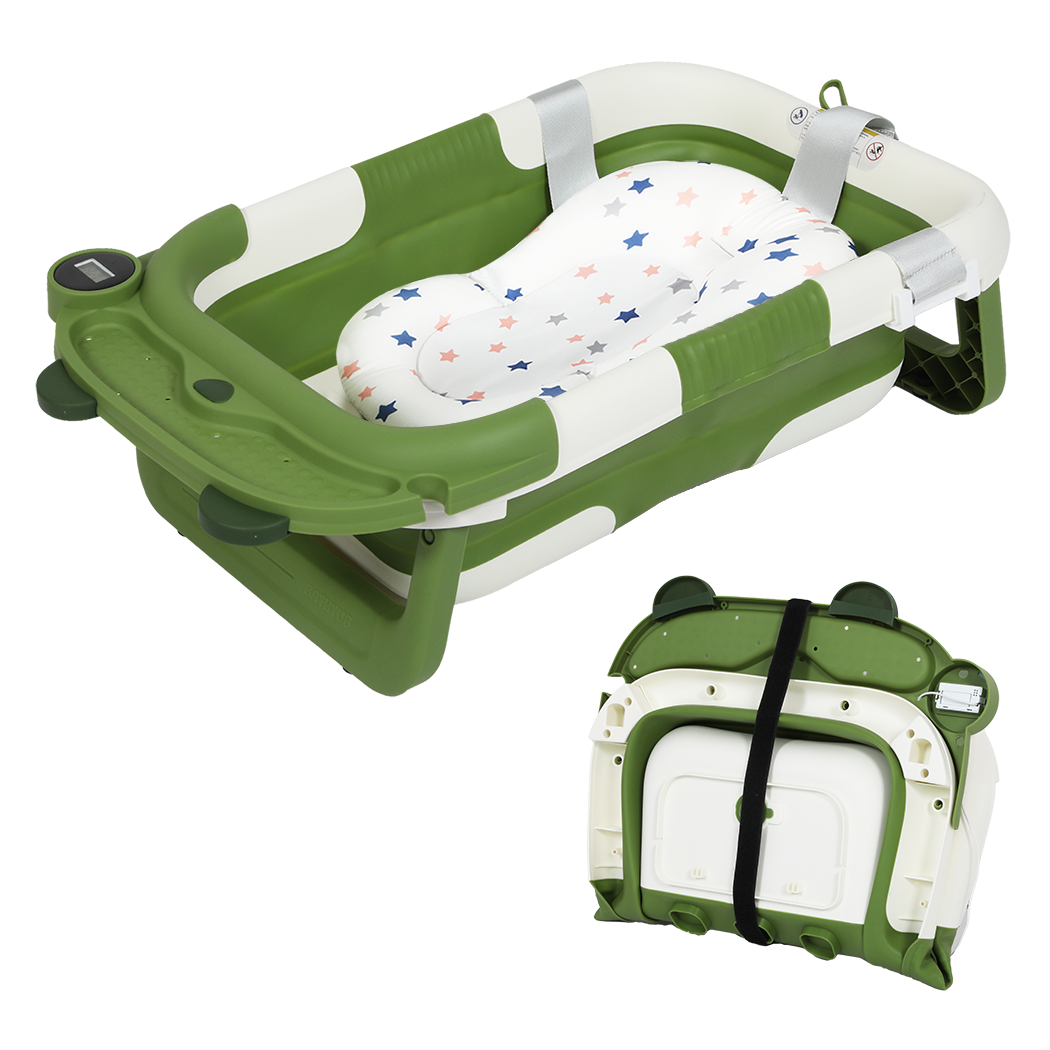 Bopeep Foldable Baby Bathtub 0-15months Green-1954802473298432008