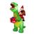 Santaco Christmas Inflatables Outdoor Santa Claus Riding Dinosaur Lights Décor-1910112239126450184